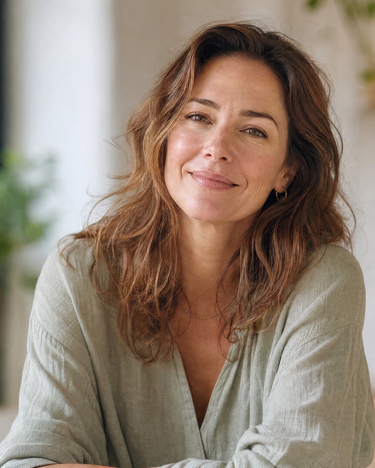 Valerie, the voice of Verova Health, smiling warmly in natural light